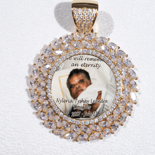 Large 3D Wheat Ear Custom Picture Pendant