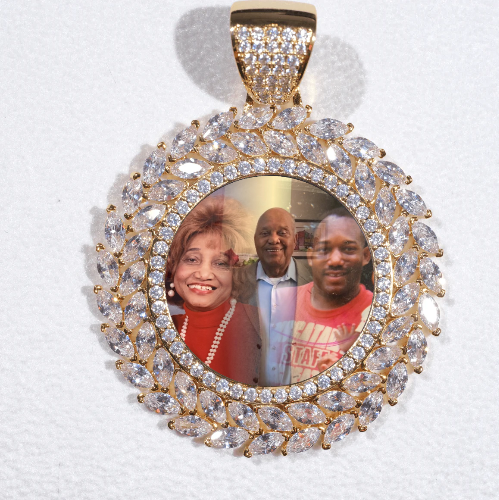 Large 3D Wheat Ear Custom Picture Pendant