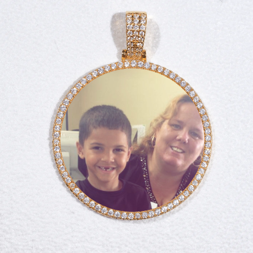 MEDIUM 3D CIRCLE CUSTOM PICTURE PENDANT