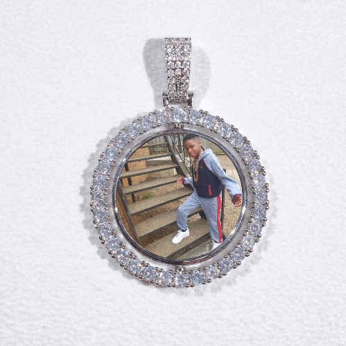 3D Spinning 2-Faced Custom Picture Pendant