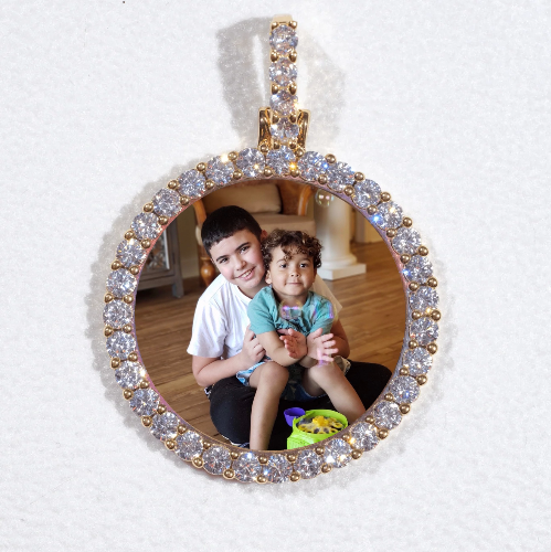 3D CIRCLE CUSTOM PICTURE PENDANT SMALL SIZE