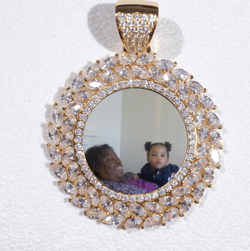 Large 3D Wheat Ear Custom Picture Pendant