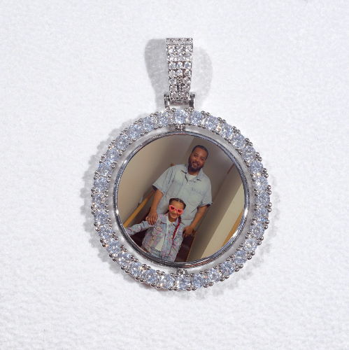 3D Spinning 2-Faced Custom Picture Pendant