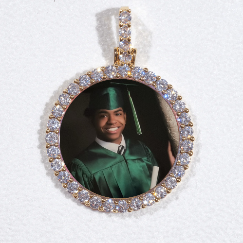 3D CIRCLE CUSTOM PICTURE PENDANT SMALL SIZE