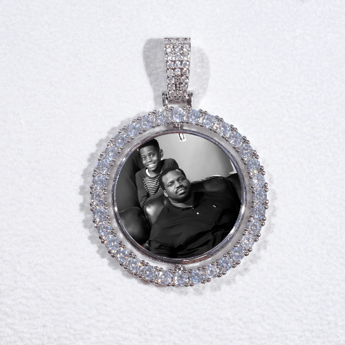 3D Spinning 2-Faced Custom Picture Pendant