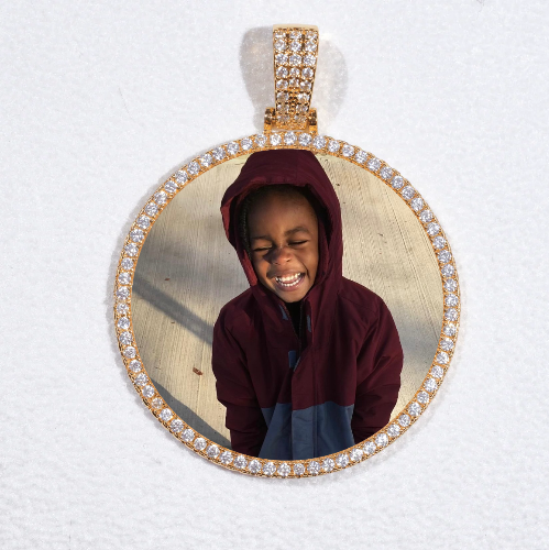 MEDIUM 3D CIRCLE CUSTOM PICTURE PENDANT
