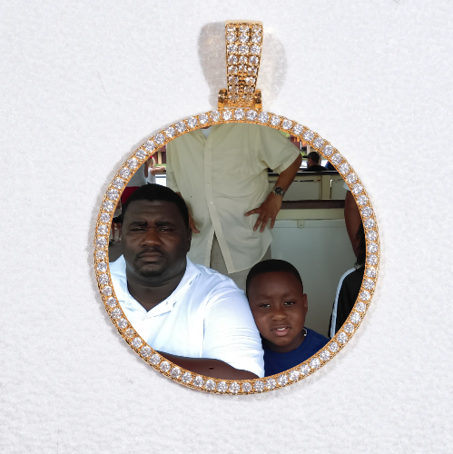 MEDIUM 3D CIRCLE CUSTOM PICTURE PENDANT