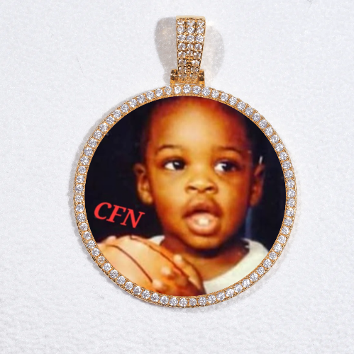 MEDIUM 3D CIRCLE CUSTOM PICTURE PENDANT