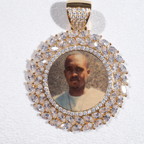 Large 3D Wheat Ear Custom Picture Pendant