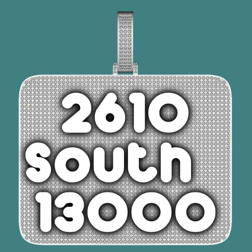 CUSTOM LETTER NECKLACE 3D BIG SQUARE