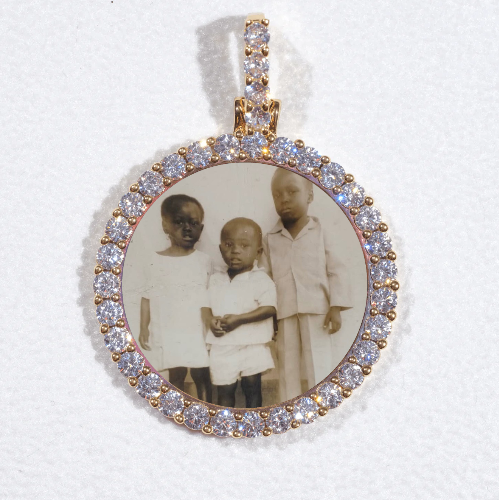 3D CIRCLE CUSTOM PICTURE PENDANT SMALL SIZE