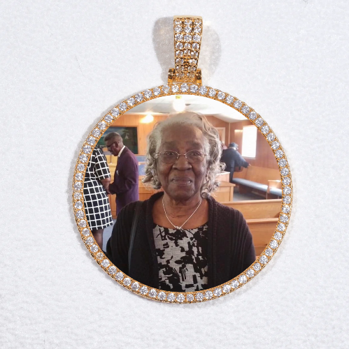 MEDIUM 3D CIRCLE CUSTOM PICTURE PENDANT