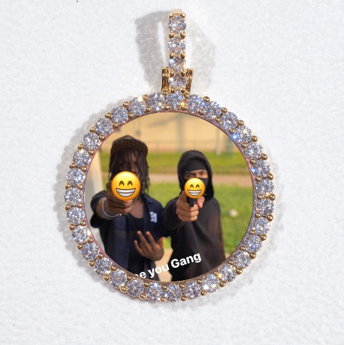3D CIRCLE CUSTOM PICTURE PENDANT SMALL SIZE