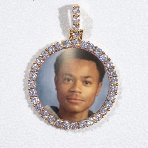 3D CIRCLE CUSTOM PICTURE PENDANT SMALL SIZE