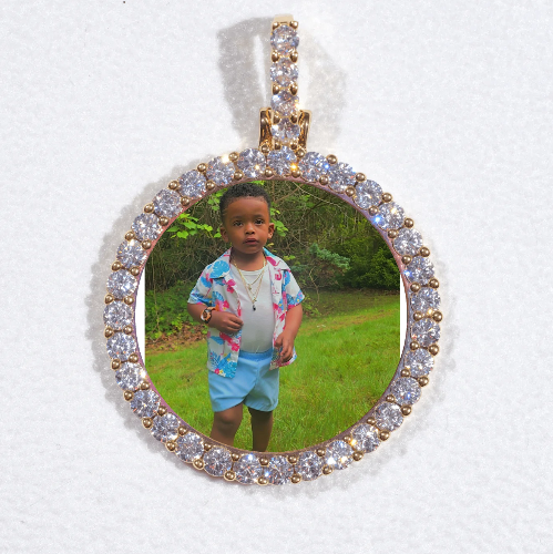 3D CIRCLE CUSTOM PICTURE PENDANT SMALL SIZE