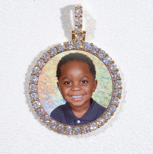 3D CIRCLE CUSTOM PICTURE PENDANT SMALL SIZE