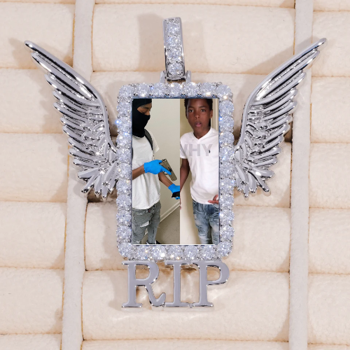 RIP WING 3D CUSTOM PICTURE PENDANT