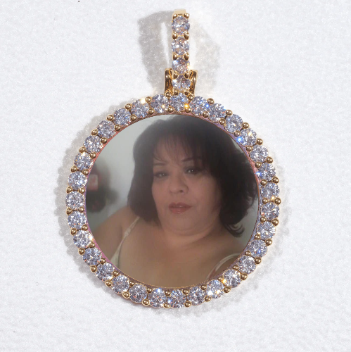 3D CIRCLE CUSTOM PICTURE PENDANT SMALL SIZE