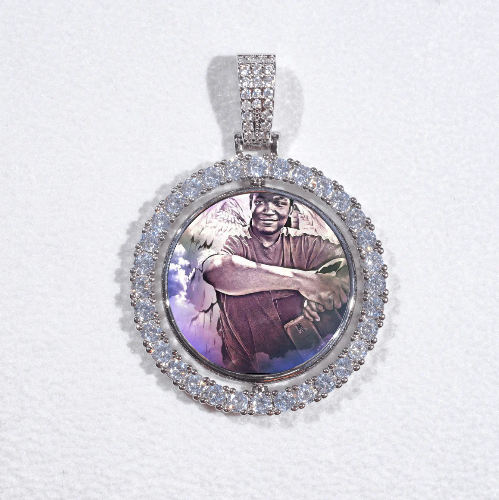 3D Spinning 2-Faced Custom Picture Pendant