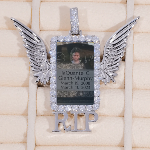 RIP WING 3D CUSTOM PICTURE PENDANT