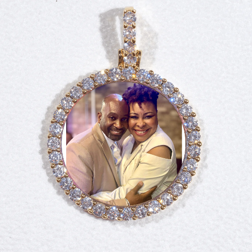3D CIRCLE CUSTOM PICTURE PENDANT SMALL SIZE