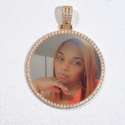 MEDIUM 3D CIRCLE CUSTOM PICTURE PENDANT