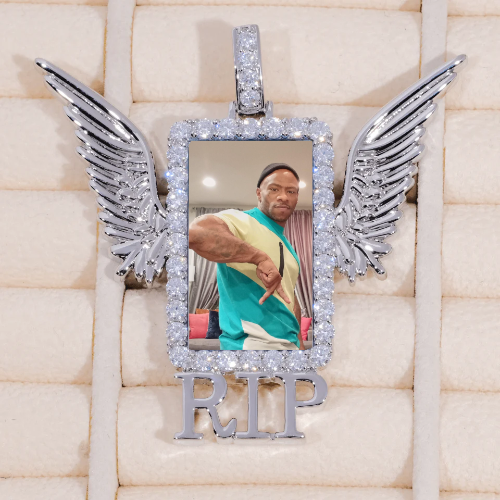 RIP WING 3D CUSTOM PICTURE PENDANT