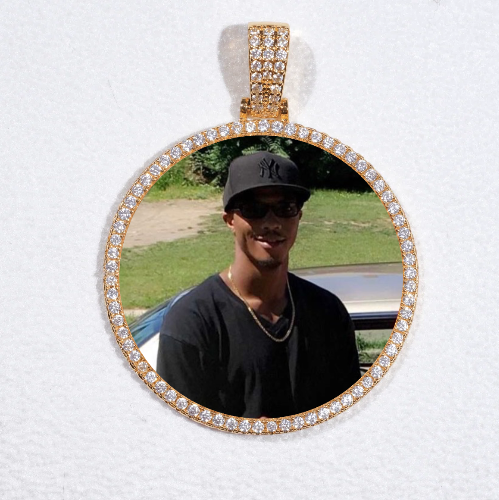 MEDIUM 3D CIRCLE CUSTOM PICTURE PENDANT