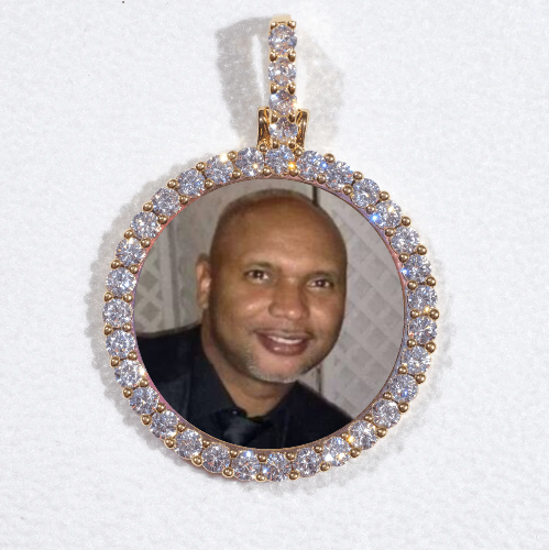 3D CIRCLE CUSTOM PICTURE PENDANT SMALL SIZE