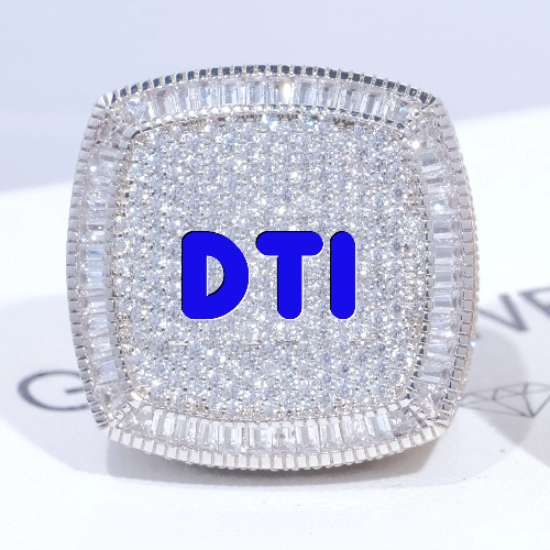 CUSTOM LETTER 3D ICED RING