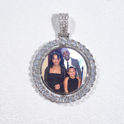 3D Spinning 2-Faced Custom Picture Pendant
