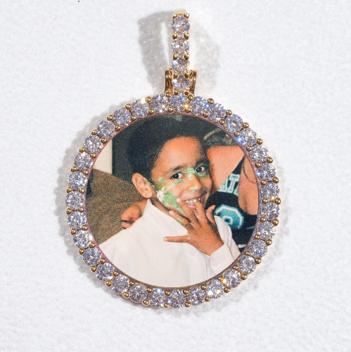 3D CIRCLE CUSTOM PICTURE PENDANT SMALL SIZE