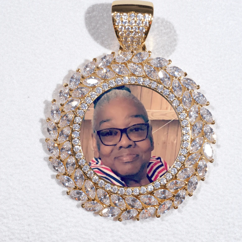 Large 3D Wheat Ear Custom Picture Pendant