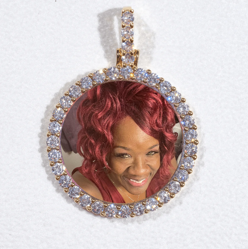 3D CIRCLE CUSTOM PICTURE PENDANT SMALL SIZE