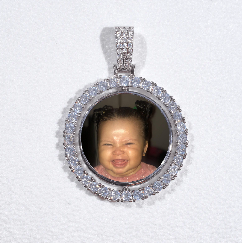 3D Spinning 2-Faced Custom Picture Pendant