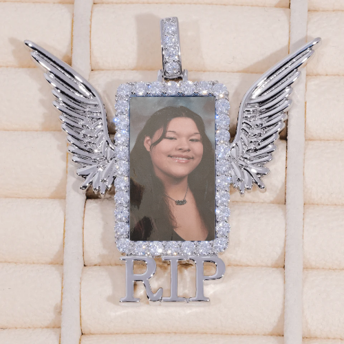 RIP WING 3D CUSTOM PICTURE PENDANT