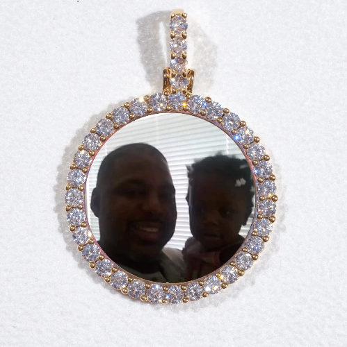 3D CIRCLE CUSTOM PICTURE PENDANT SMALL SIZE