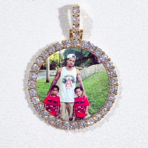 3D CIRCLE CUSTOM PICTURE PENDANT SMALL SIZE