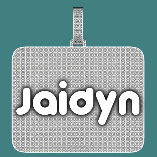 CUSTOM LETTER NECKLACE 3D BIG SQUARE