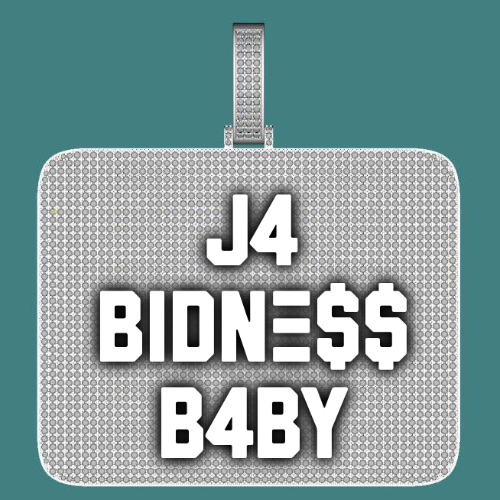 CUSTOM LETTER NECKLACE 3D BIG SQUARE