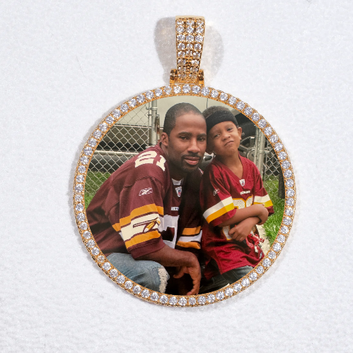 MEDIUM 3D CIRCLE CUSTOM PICTURE PENDANT