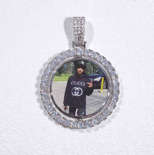 3D Spinning 2-Faced Custom Picture Pendant