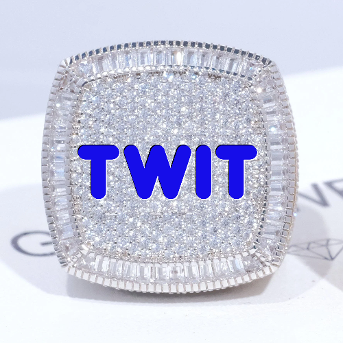 CUSTOM LETTER 3D ICED RING