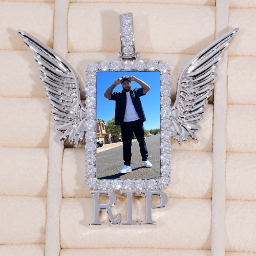 RIP WING 3D CUSTOM PICTURE PENDANT