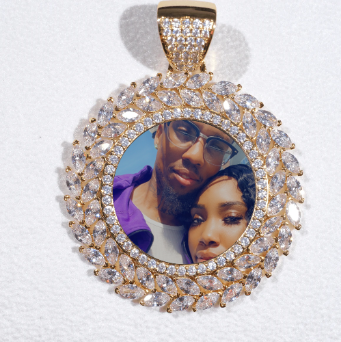 Large 3D Wheat Ear Custom Picture Pendant