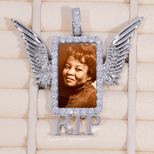 RIP WING 3D CUSTOM PICTURE PENDANT