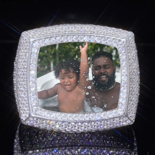 3D CUSTOM PICTURE ICED RING
