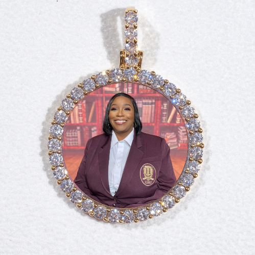 3D CIRCLE CUSTOM PICTURE PENDANT SMALL SIZE