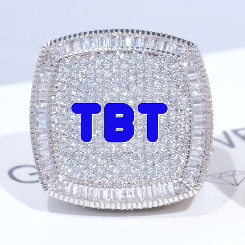 CUSTOM LETTER 3D ICED RING