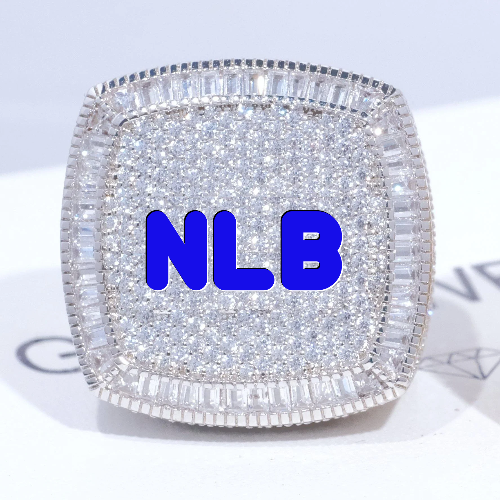 CUSTOM LETTER 3D ICED RING